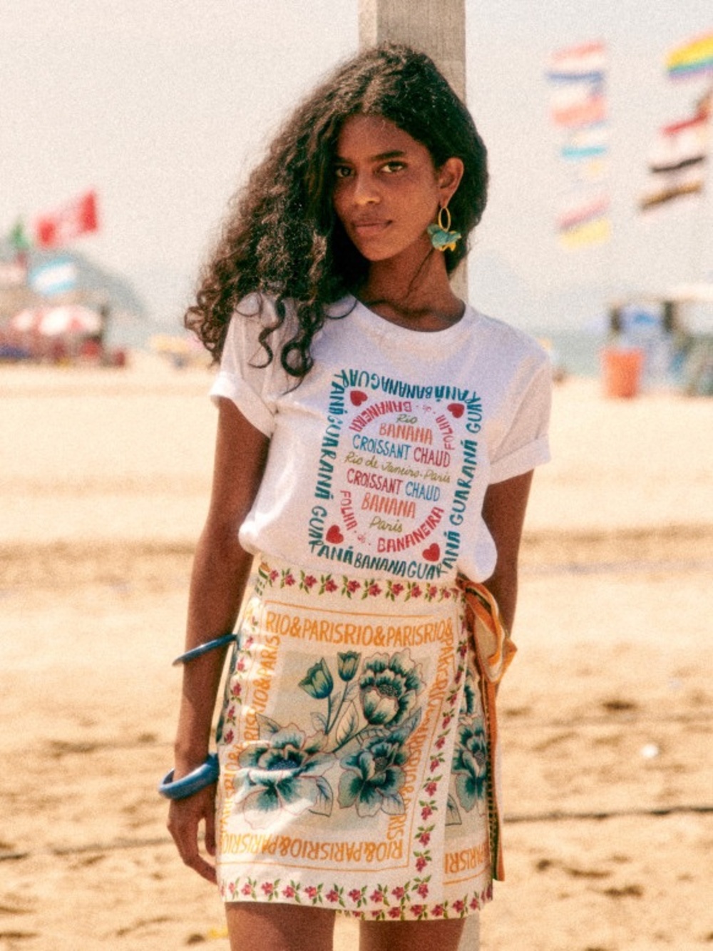 Lola Skirt Sezane X Farm Rio Wrap Skirt